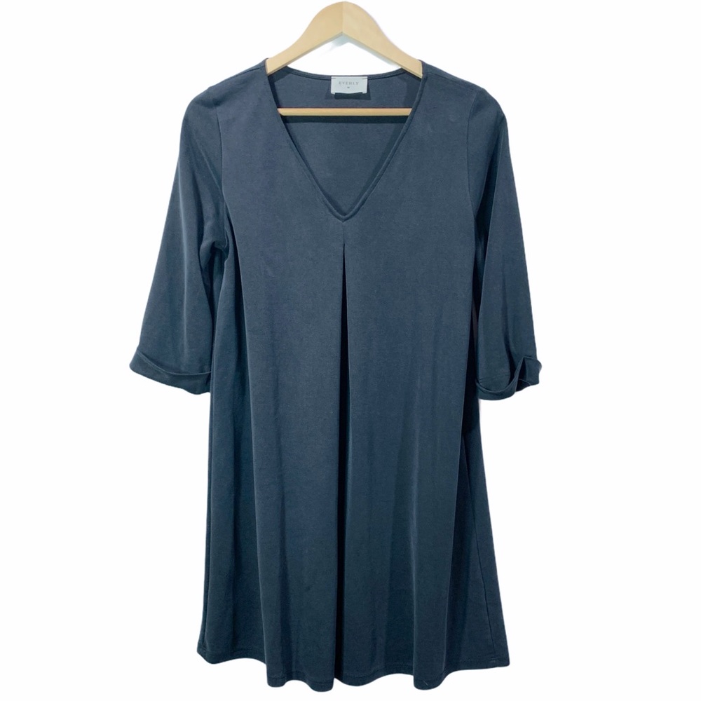 Anthropologie Everly V-Neck Quarter Sleeve Dress